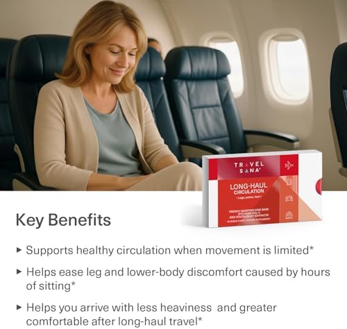 TravelSana vegan circulation capsules packaging side view