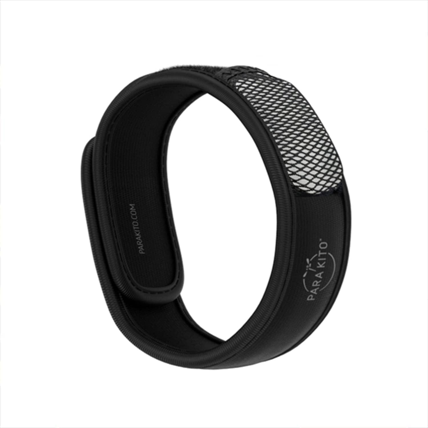 Para'Kito mosquito repellent bracelet black front view