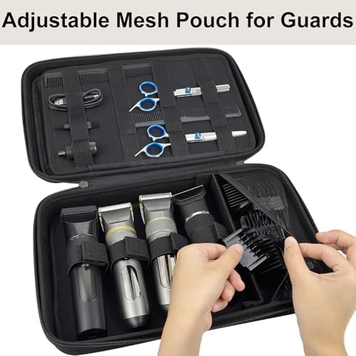 Durable EVA hard shell construction of the trimmer carrying bag showing impact resistance