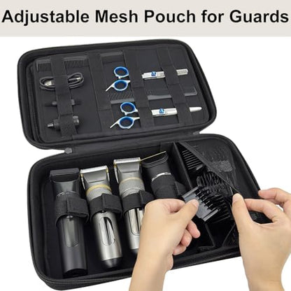 Durable EVA hard shell construction of the trimmer carrying bag showing impact resistance