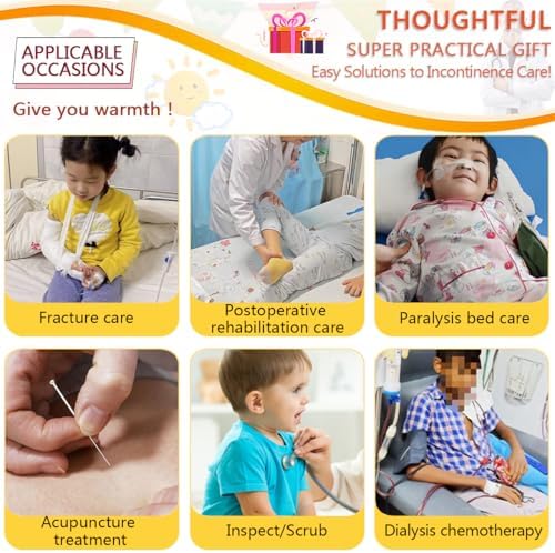 Authentic USA imported kids surgery recovery clothing displayed in pink.