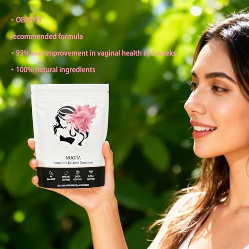 Authentic USA imported Nuora wellness gummies for female intimate health support.