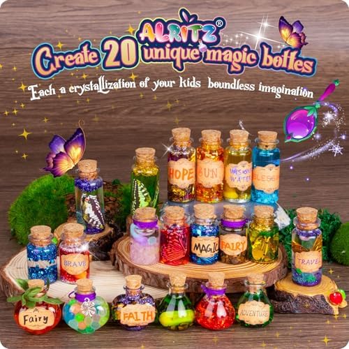 Children using Alritz magic potion kit tools and ingredients