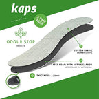 Kaps shoe insoles with cutting guide lines for custom sizing