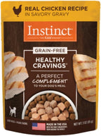 Natural ingredients graphic for Instinct dog food pouches