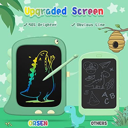Side profile of Orsen LCD doodle board with included stylus