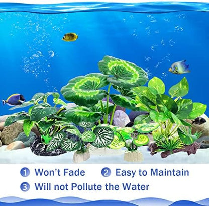 Vtapliea faux silk betta fish tank decorations providing safe hiding spaces for aquatic pets
