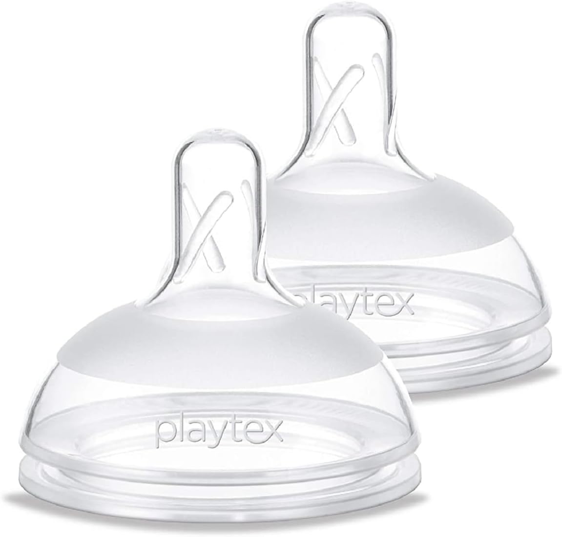 Playtex Baby Naturalatch Comfort wide neck nipples front view packaging for medium flow feeding.