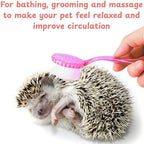 Soft bristled pet cleansing brush for hamsters and hedgehogs massage care