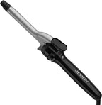 Revlon Perfect Heat Triple Ceramic Curling Iron front view displaying the three-quarter-inch barrel and ergonomic black handle.