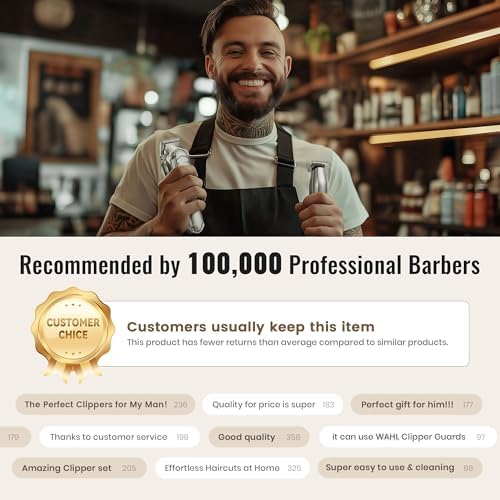 Jack And Rose cordless barber clippers demonstrating ergonomics and the heavy-duty power switch design
