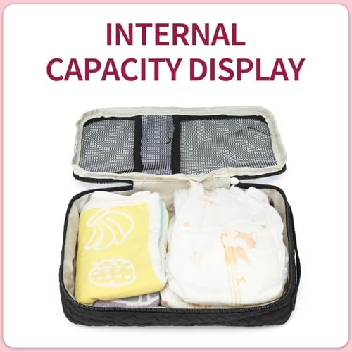 MOMIGO Fwkekye waterproof pod foldable diaper organizer set open view