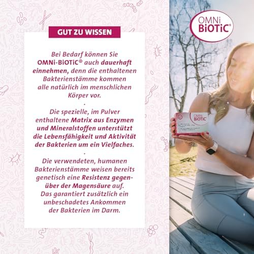 Close up of the ingredient list and clear activation instructions on the OMNi BiOTiC Panda imported supplement box