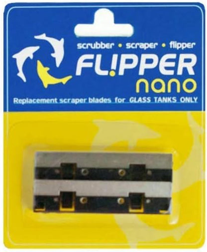 Two-pack replacement blades kit for standard magnetic glass scrubbers.
