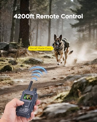 Long range remote dog collar package showing multiple training modes