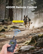 Long range remote dog collar package showing multiple training modes