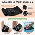 Orthotic foot bands for men and women being worn with sneakers