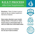 Close up of Morter HealthSystem colloidal suspension supplement label details