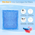 Multi pack arrangement of Umlecoa Rite Size C replacement filters for power filtration.