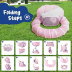 Foldable Cat Tunnel Playpen - Detachable Indoor/Outdoor Pet Enclosure with Storage Bag | Portable Cat Tent & Play Tunnel - Image 7