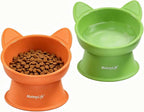 MateeyLife 2 Pack Elevated Cat Food Bowls for Indoor Cats & Kittens - Image 14