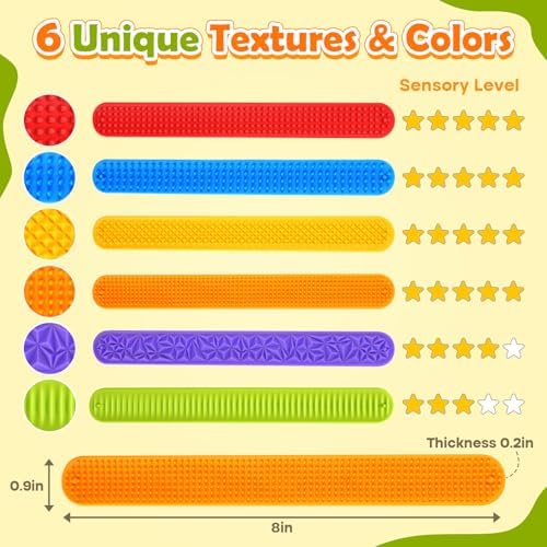 Authentic KLT sensory bracelets set of six for kids and adults