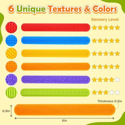 Authentic KLT sensory bracelets set of six for kids and adults