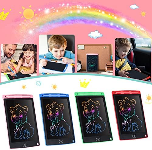 Child drawing on blue Zonon LCD writing pad with stylus