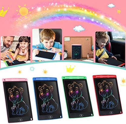 Child drawing on blue Zonon LCD writing pad with stylus