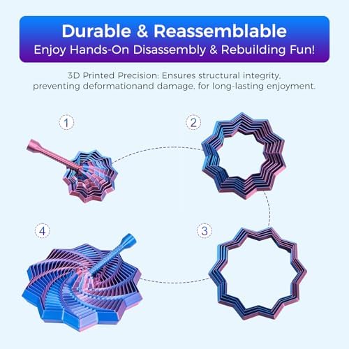 Red and blue gradient sensory fidget toy for ADHD