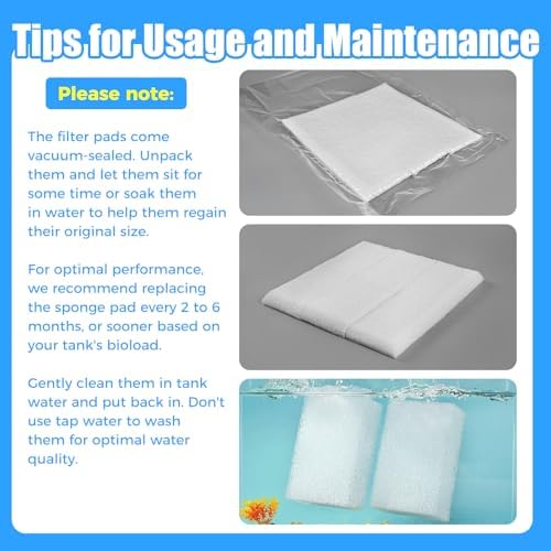 AQUANEAT multi pack replacement aquarium media sponges side angle view