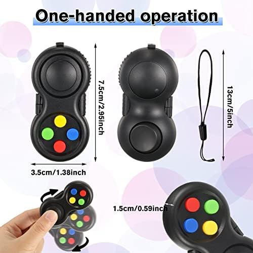 Close up view of the Civaner handheld game controller showing the eight sensory tactile functions.