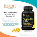 Side profile of Next Gen U omega 3 6 9 dietary supplement packaging