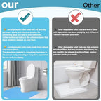 Miumoon floor protector mat installed on bathroom floor tiles to prevent urine stains.