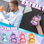Collection of 12 unicorn squeeze toys in decorative packaging