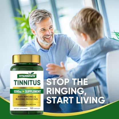 USA imported Vitaminfate Tinnitus Relief capsules for auditory wellness