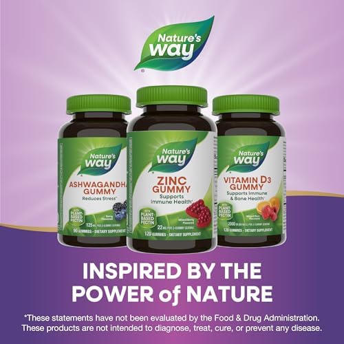 Nature's Way pectin based berry gummies for family immune defense and health nutritional supplements