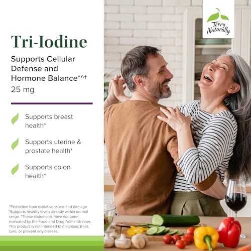Terry Naturally Tri Iodine 60 vegan capsules packaging
