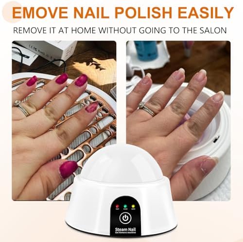 White electric soak off bowl for professional manicure
