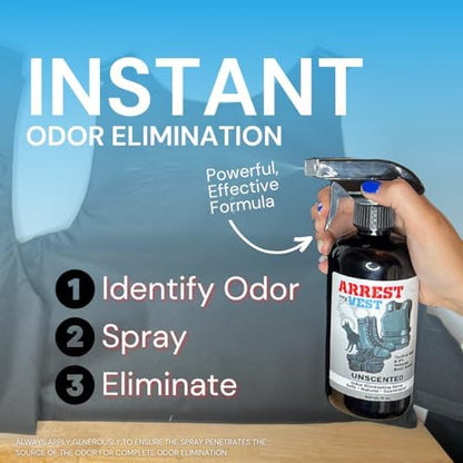 Arrest My Vest Driftwood scent professional strength odor remover for body armor.