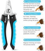 Candure professional dog nail clippers packaging and accessories