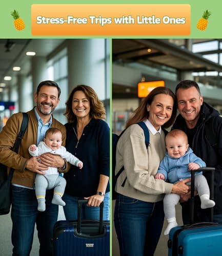 Zalhyrox kids airplane seat extender folded inside its lightweight carrying bag