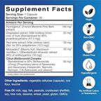 Patient One Pycnogenol supplement bottle back label with ingredients