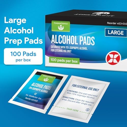 Individually wrapped 70 percent isopropyl alcohol wipes for sterile first aid use