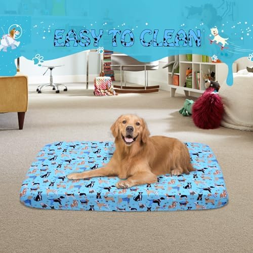 Premium polyester dog bed slipcover cute pattern top view