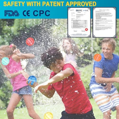 Eco friendly latex free silicone water balls for backyard family water fights