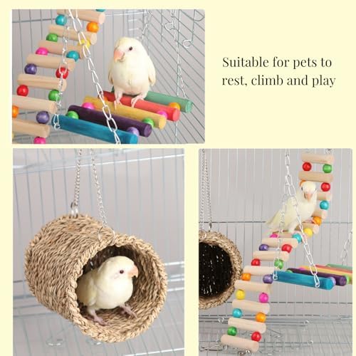 Hamiledyi hand-knitted straw hammock basket