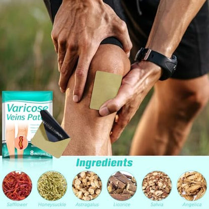 Close up of the breathable and discreet varicose vein removal patch texture designed for long wear comfort.