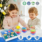 Assorted colors of Ancesfun LED musical spinning eggs