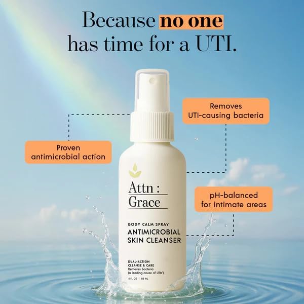 Attn: Grace Body Calm alcohol-free intimate skin cleanser bottle